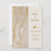 Alcohol Ink Glitter Elegante Huwelijksuitnodiging Kaart (Voorkant)