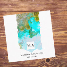 Alcohol Ink Glitter Grafisch Atelier Monogram