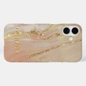 Alcohol Ink Glitter Monogram Hoesje- Mate iPhone Case-Mate iPhone Case (Achterkant (horizontaal))