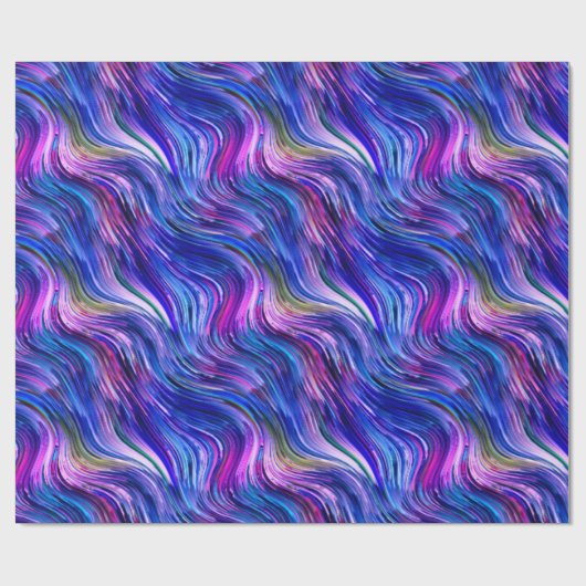 Alcohol Ink Glossy Wrapping Paper Cadeaupapier (Vlak)