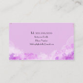 Alcohol Ink Gouden Glitter Script Make-up & Haar Visitekaartje (Achterkant)
