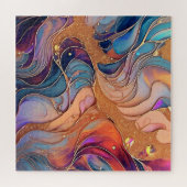 Alcohol Ink Puzzle Legpuzzel (Horizontaal)