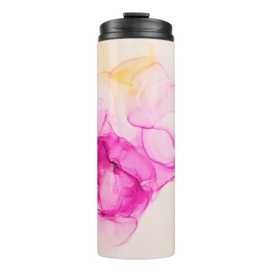 Alcohol ink sea texture. Contemporary art. Spots o Thermosbeker (Voorkant)