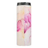 Alcohol ink sea texture. Contemporary art. Spots o Thermosbeker (Achterkant)