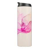 Alcohol ink sea texture. Contemporary art. Spots o Thermosbeker (Geroteerd rechts)