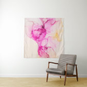 Alcohol ink sea texture. Contemporary art. Spots o Wandkleed (In Situ (horizontaal))