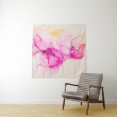 Alcohol ink sea texture. Contemporary art. Spots o Wandkleed (In situ)