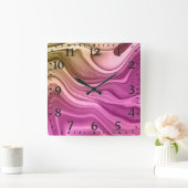 Alcohol Ink Set Aurora Digital Paper-40817 Vierkante Klok (Huis)