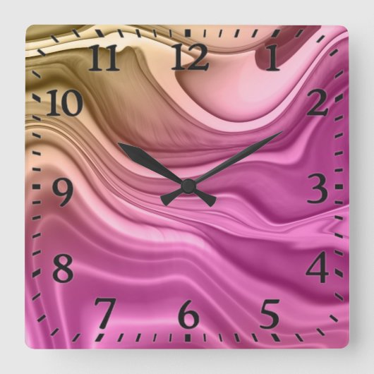 Alcohol Ink Set Aurora Digital Paper-40817 Vierkante Klok (Voorkant)