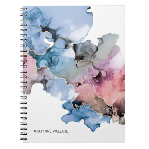 Alcohol Ink Splash Schilderen Aangepast Abstract Notitieboek