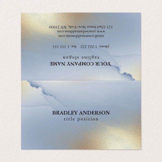 Alcohol Ink Texture Visitekaartje (Buitenkant ongevouwen)