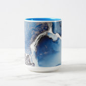 Alcohol Ink Two-Tone Coffee Mok (Center)