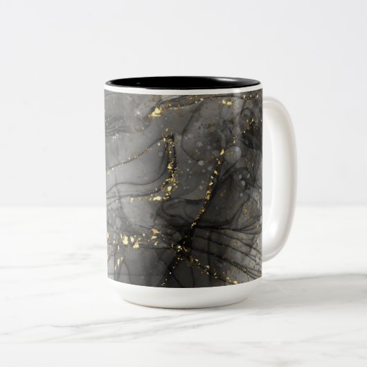 Alcohol Ink Two-Tone Coffee Mok (Voorkant rechts)