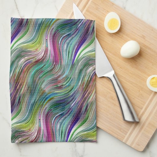 Alcohol Inks Kitchen Towels Theedoek (Quarter Fold)