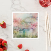 Alcohol Inkt Abstract Bloemendesign Servet (Insitu)