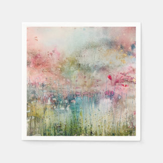 Alcohol Inkt Abstract Bloemendesign  Servet