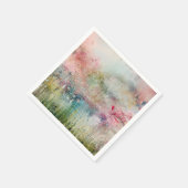 Alcohol Inkt Abstract Bloemendesign Servet (Hoek)