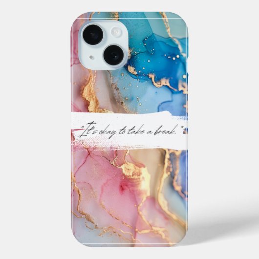 Alcohol Inkt aquarel telefoonhoesje Case-Mate iPhone Case (Achterkant)