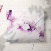 Alcohol Inkt Bloemen Paarse Chic bruiloft uitnodig Kaart