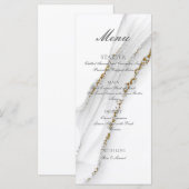 Alcohol Inkt Handgemaakt Wit Plat Menu (Voorkant / Achterkant)