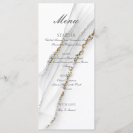 Alcohol Inkt Handgemaakt Wit Plat Menu