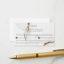 Alcohol Inkt Handgemaakte Glitter Huwelijk RSVP Ka