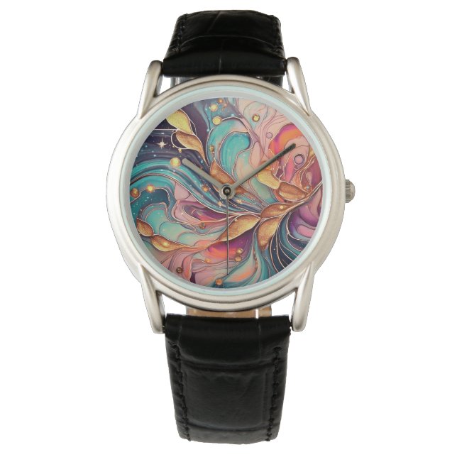Alcohol Inkt Horloge (Voorkant)
