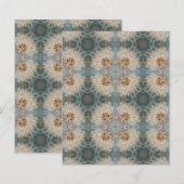 Alcohol Inkt Kaleidoscoop Bloem Papier (Voorkant / Achterkant)