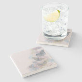 Alcohol Inkt Vlinders Stenen Onderzetter (Zijkant)