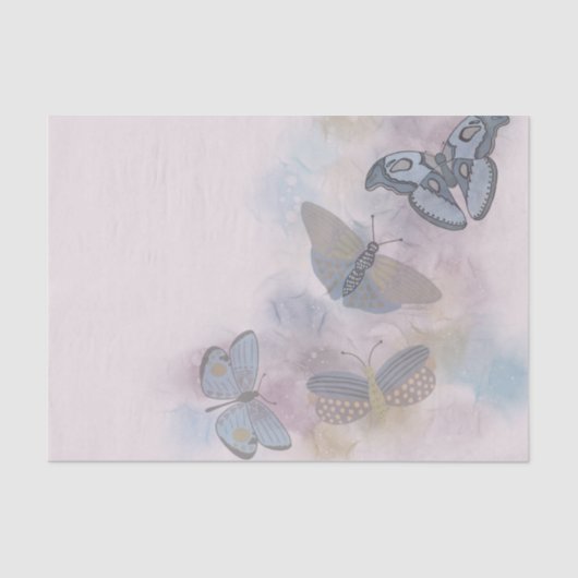 Alcohol Inkt Vlinders Tissuepapier (Voorkant)