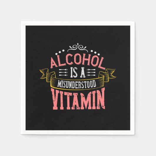 Alcohol Is A Misunderstood Vitamin Servet (Voorkant)