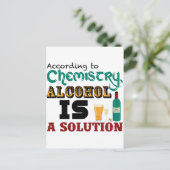 Alcohol is een oplossing briefkaart (Staand voorkant)