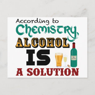 Alcohol is een oplossing briefkaart
