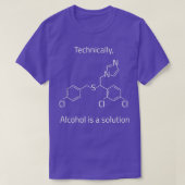 Alcohol is een oplossing t-shirt (Design voorkant)
