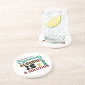 Alcohol is een oplossing zandsteen onderzetter (Zijkant)