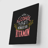 Alcohol is een verkeerd begrepen vitamine vierkante klok (Hoek)