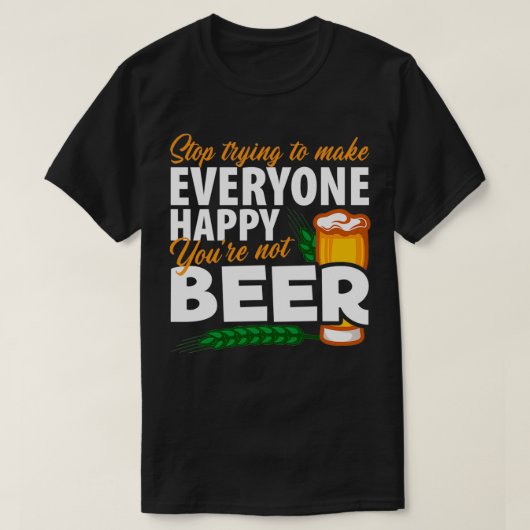 Alcohol Je bent niet grappig voor mannen en vrouwe T-shirt (Design voorkant)