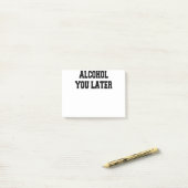 alcohol je later post-it® notes (Op bureau)