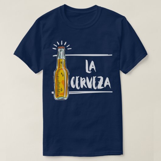 Alcohol La Cerveza Beer Mannen T-shirt (Design voorkant)