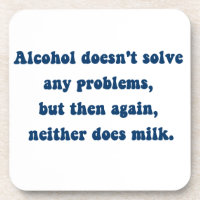 Alcohol lost geen problemen op, Milk?