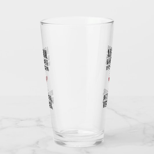 Alcohol lost je problemen niet op. glas (Rechts)