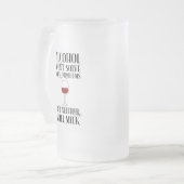 Alcohol lost je problemen niet op. matglas bierpul (Voorkant links)