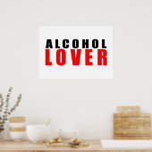 Alcohol-minnaar Poster (Keuken)