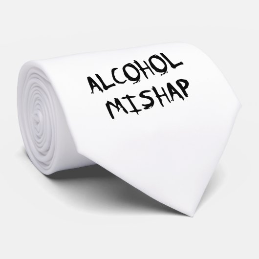 Alcohol Mishap Stropdas (Opgerold)