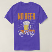 Alcohol No Beer Party Funny Mannen Women Gifts des T-shirt (Design voorkant)