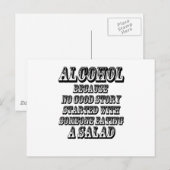 ALCOHOL - Omdat Briefkaart (Voorkant / Achterkant)