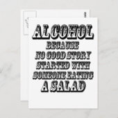 ALCOHOL - Omdat Briefkaart (Voorkant / Achterkant)