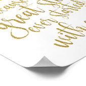 Alcohol omdat geen geweldig verhaal 8x10 bruiloft  poster (Hoek)