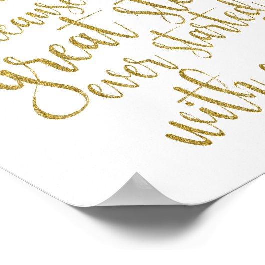 Alcohol omdat geen geweldig verhaal 8x10 bruiloft  poster (Hoek)