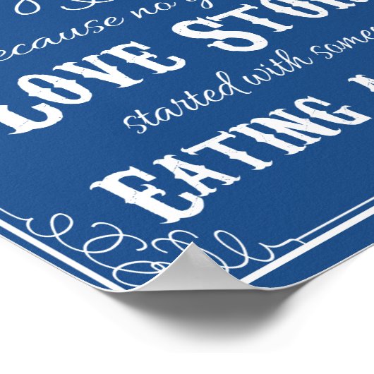 Alcohol omdat geen verhaal begon met Salad Weddin Poster (Hoek)